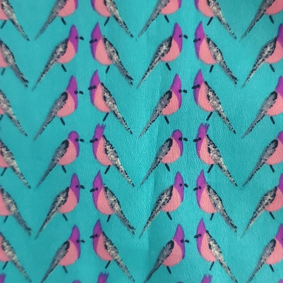 Aqua Teal Bird Top - Picture 2 of 5